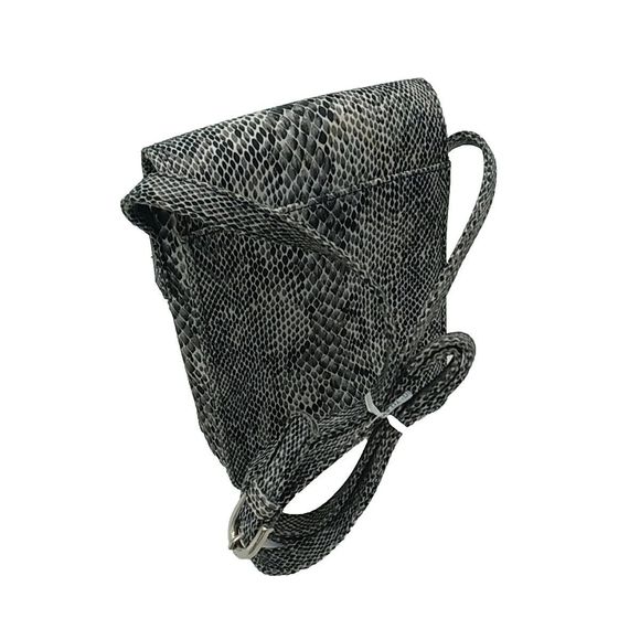 Nine West Faux Python Snake Print Small Crossbody Purse - Picture 8 of 13